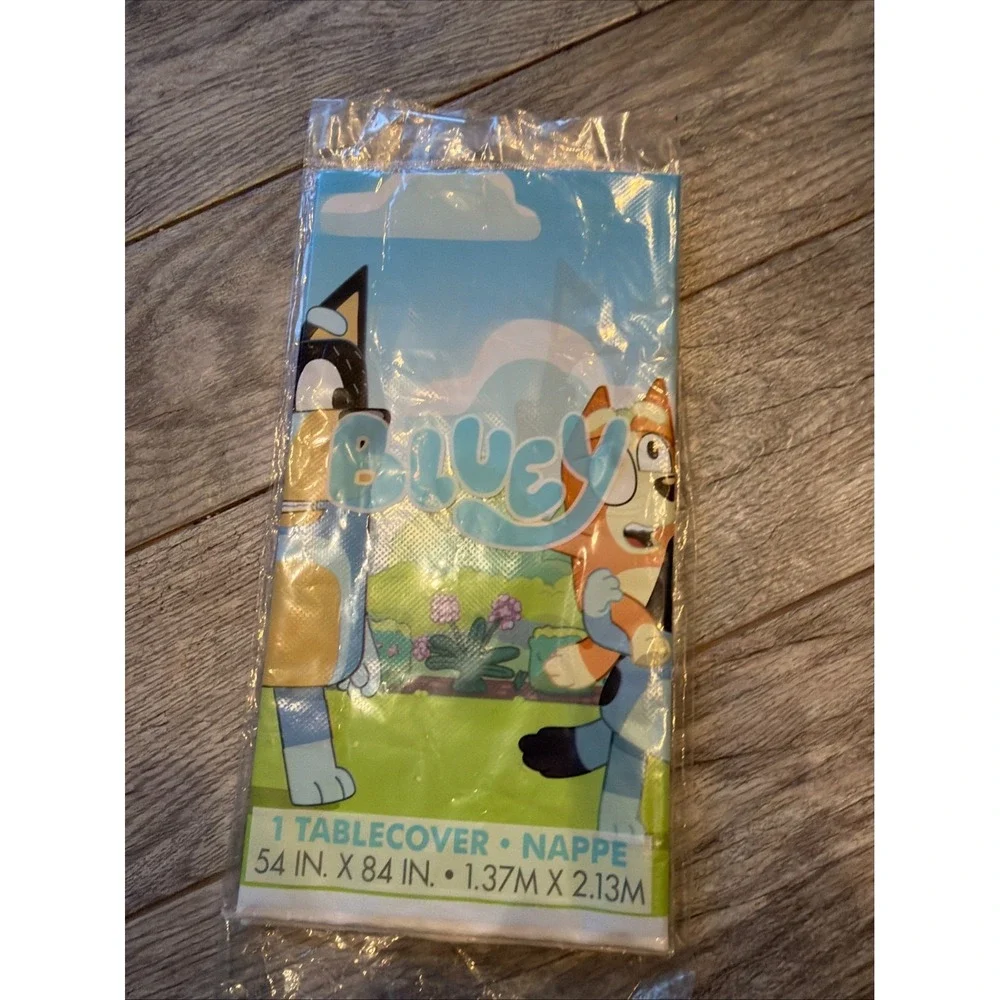 Bluey Plastic Table Covers Set of 2 Tablecovers 54 x‎ 84 NWT Dog Birthday Party